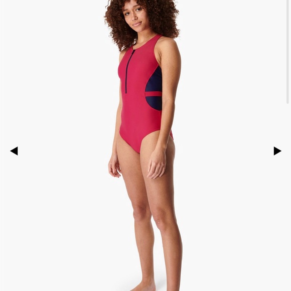 Sweaty Betty Wave Zip Thru Swimsuit - Picture 3 of 11